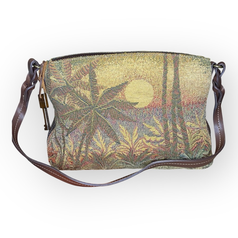 Fossil Multicolor Tapestry Shoulder Bag